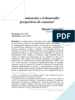 Comunicaciòn para El Desarrolo El Consenso