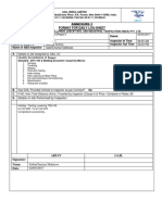 Quality Surveillance Of: Annexure-2 Format For Daily Log-Sheet