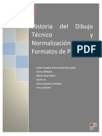 Historia Del Dibujo Técnico y Normalización en Los Formatos de Papel