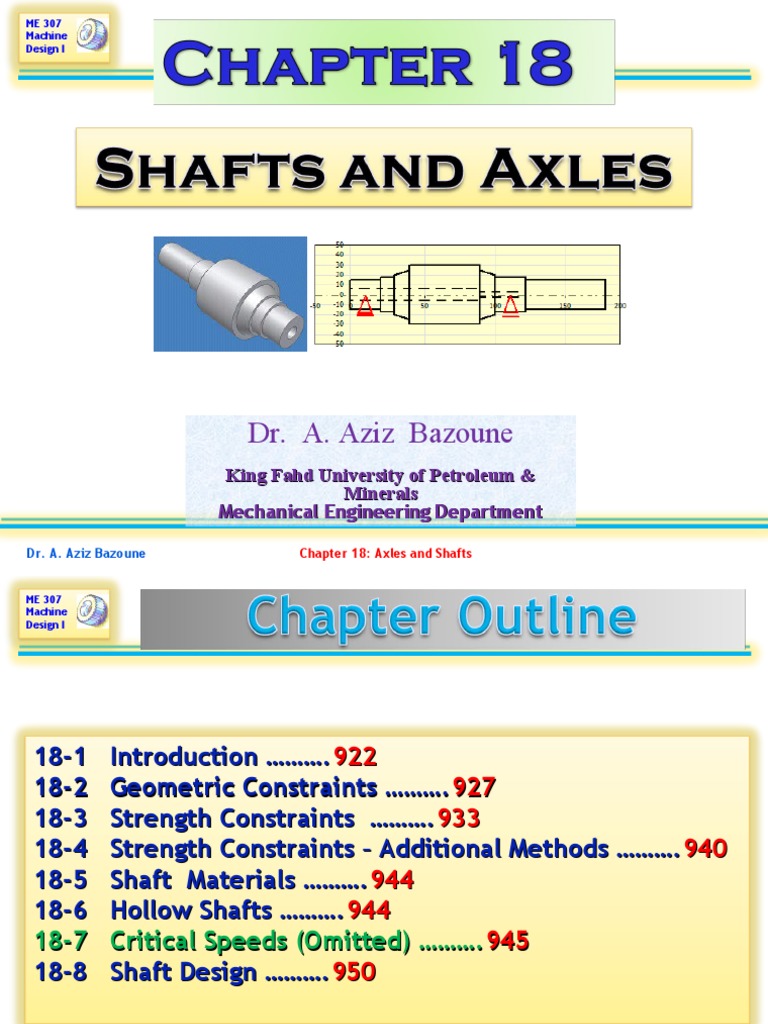 Axles and Shafts Design Principles | PDF | Nature | Axle