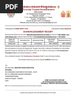 Acknowledgement Receipt TTD | PDF | Government Finances | Taxes