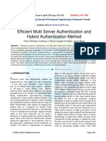 Efficient Multi Server Authentication and Hybrid Authentication Method