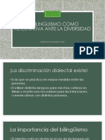 El Bilinguismo Como Alternativa Ante La Diversidad