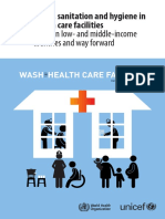 WHO - Water, Sanitation, and Hygiene in Health Care Facilities