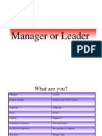 Presentation- Leader or Manager