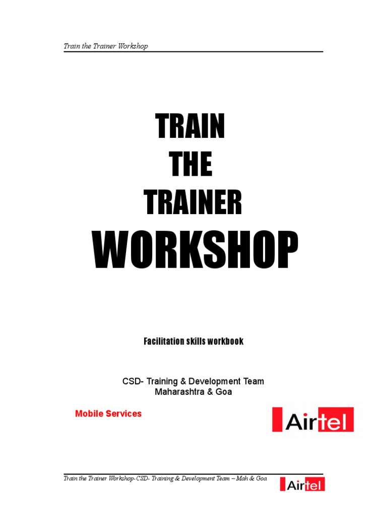 Facilitation Skills for Trainers Guide | PDF | Facilitator | Lecture