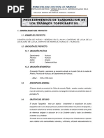 Procedimientos de Elaboracion de Los Trabajos Topograficos