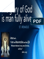 The Glory of God is Man Fully Alive