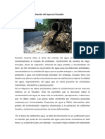 La Contaminación Del Agua en Ecuador