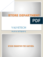Store Department: Valvetech Industries