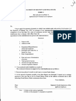 Gratuity Claim Form I PDF