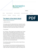 The Matrix of The Matrix Model - Michael Hall