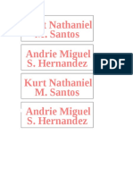 Kurt Nathaniel M. Santos Andrie Miguel S. Hernandez Kurt Nathaniel M. Santos Andrie Miguel S. Hernandez