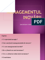 Managementul Inovarii