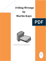 Writing Wrongs (Expanded Regularly)