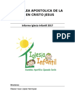 Informe Iglesia Infantil 2017