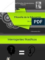 Clase Filosofía de La Edicación