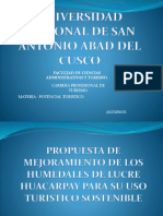 Potencial Turistico Humedales Lucre Huacarpay