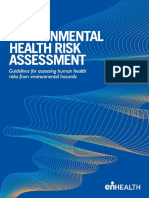 Environmental Health Risk Assessment - Guidelines For Assessing Human Health