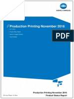 Product Status Report - Production Printing (November 2016)