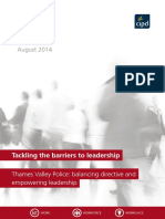 Tackling the Barriers to Leadership 2014 Case Study