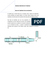 Perdidas Menores en Tuberias