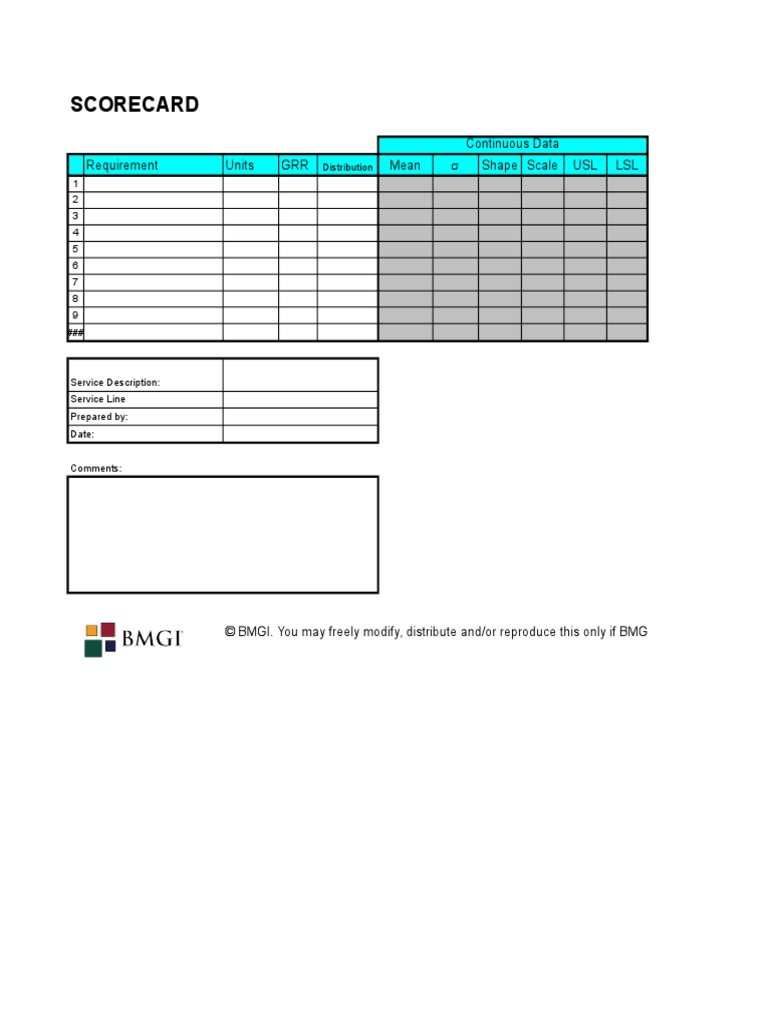 Capability Scorecard (Non Normal) | PDF | Statistical Theory | Statistics