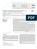 Possible Role of Anti-In Ammatory Drugs in Complications of Pharyngitis. A Retrospective Analysis of 163 Cases