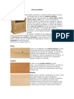 Tipos de Madera