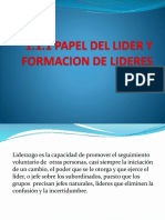 1.1.1 Papel Del Lider y Formacion de Lideres
