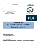 Projet de Recherche Scientifique