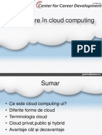 Intoducere in Cloud Computing