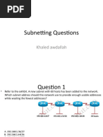 Subnetting Questions 2