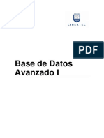 Manual Base de Datos Avanzado I (0264)
