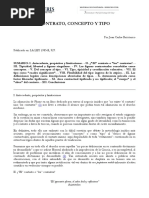 1 Contrato, Concepto y Tipo
