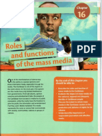 Roles and Functions of the Mass Media