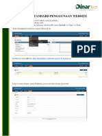 Tutorial Standard Penggunaan Website