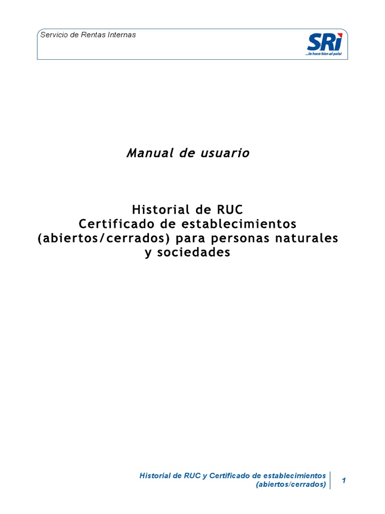Manual De Usuario Historial De Ruc Y Certificados Codigo Qr Telefonia Movil