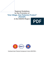 "One Village, One Fisheries Product" (Fovop) : Regional Guidelines For The Promotion of in The ASEAN Region