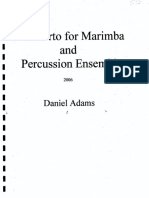 Concierto For Marimba and Percussion-Ensemble-Daniel-Adams PDF