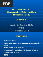 Introduction To Geographic Information Systems (GIS) Lesson 1