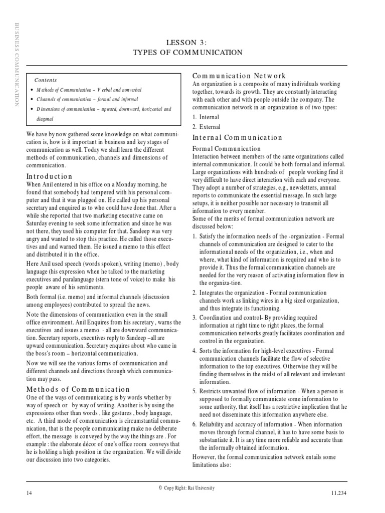 Types of Communication | PDF | Nonverbal Communication | Communication
