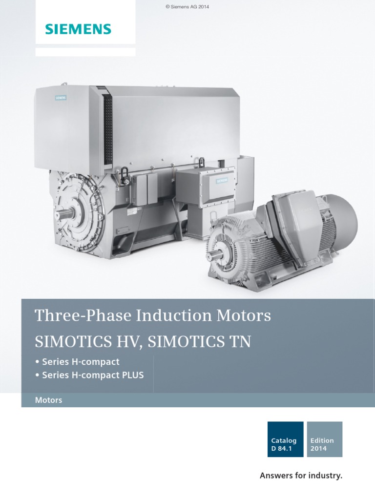 SIMOTICS HV and TN Series H-compact PLUS 2nd Gen. 