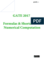 GATE 2017 Formulas & Shortcuts for Numerical Computation