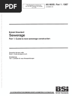 (BS 8005-1-1987) - Sewerage. Guide To New Sewerage Construction