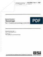 (BS 8005-1-1987) - Sewerage. Guide To New Sewerage Construction