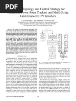 A Novel Topology and Control Strategy For Maximum Power Point Trackers and Multi-String Grid-Connected PV Inverters