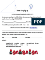 Winter Party Sign Up - Mrs. McKee