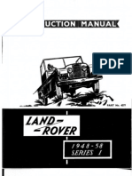 Land Rover Series I 19481958 Instruction Manual