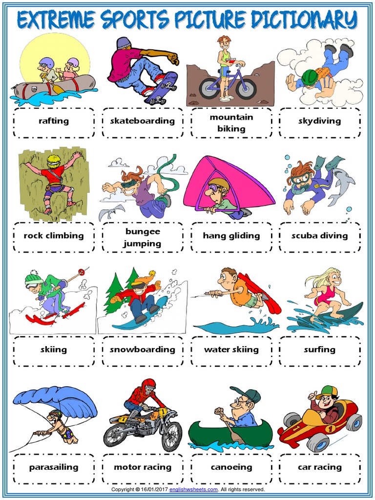 extreme-sports-vocabulary-esl-picture-dictionary-worksheet-for-kids-pdf-individual-sports
